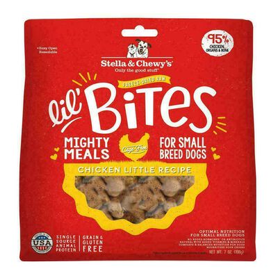 Stella & Chewy's Dog Freeze-Dried Raw, Lil' Bites For Small Breeds, Chicken Little Recipe, 7-oz