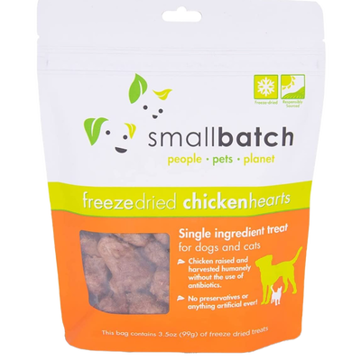 Freeze Dried Chicken Hearts 3.5-oz