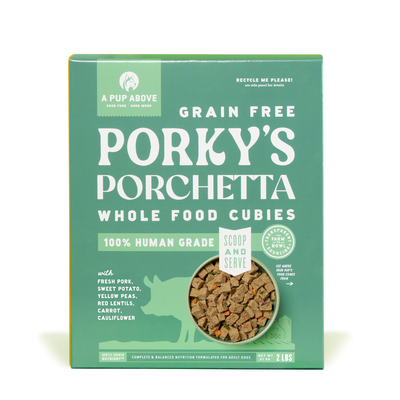 A Pup Above Air-Dried Porky's Porchetta Cubies, 2-lb