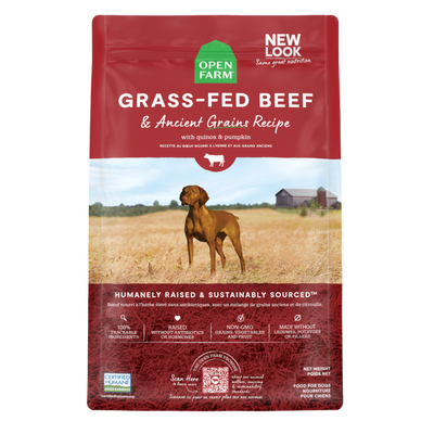 Open Farm Grass-Fed Beef and Ancient Grains Dog Food, 4-lb