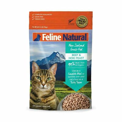 Feline Natural Beef And Hoki Feast Freeze Dried Cat Food