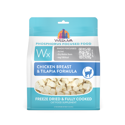 Weruva Wx Phos Focused Freeze Dried Chicken Breast & Tilapia Formula, 7-oz