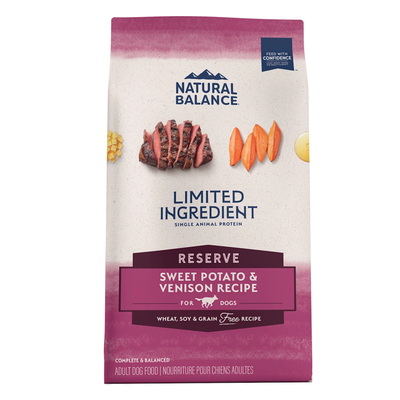 Natural Balance Limited Ingredient Diets Sweet Potato & Venison Formula Dry Dog Food, 22-lbs