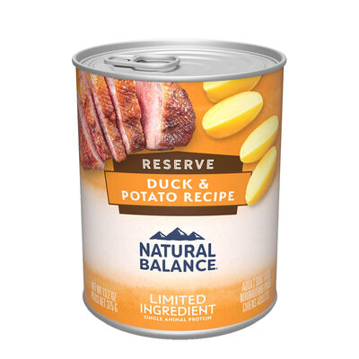 Natural Balance Limited Ingredient Reserve Duck & Potato Recipe Dog Wet Can, 13.2-oz
