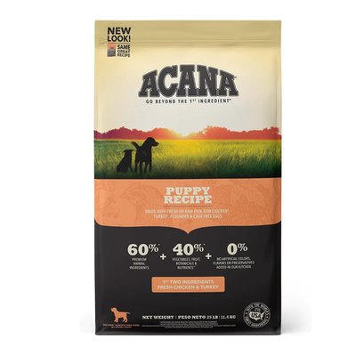 ACANA Puppy Recipe Grain-Free Dry Puppy Food, 25-LB