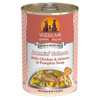 Weruva Classic Dog Food, Jammin' Salmon With Chicken & Salmon In Gravy, 14-oz Can