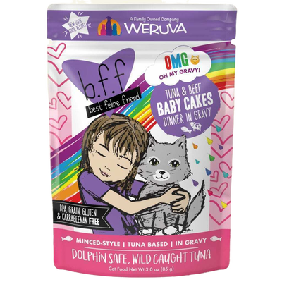 Weruva Tuna & Beef Baby Cakes Tuna & Beef Dinner In Gravy (3.0-oz Pouch)