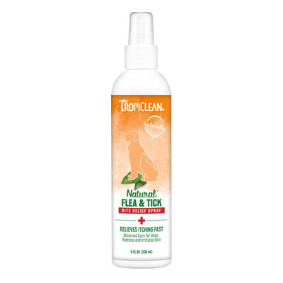 TropiClean Natural Flea & Tick Bite Relief Spray, 8-oz