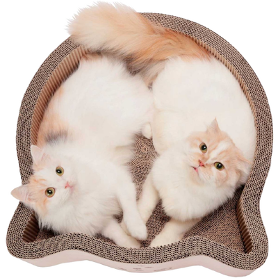 Cat-Headed Scratcher Bed Birch Large