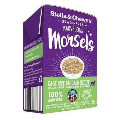 Stella & Chewy's Cat Marvelous Morsels, Cage Free Chicken Recipe, 5.5-oz