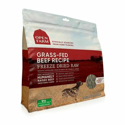 Open Farm Grass-Fed Beef Freeze Dried Raw Dog Food, 13.5-oz