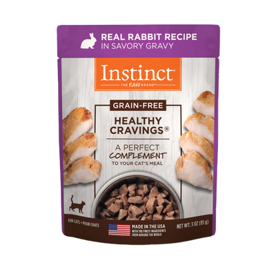 Instinct Healthy Cravings Grain-Free Real Rabbit Recipe In Savory Gravy Wet Cat Food Topper