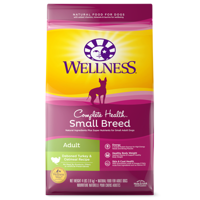Wellness Complete Health Natural Dry  Breed Dog Food, Turkey & Oatmeal