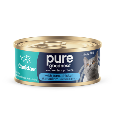 Canidae With Tuna, Chicken And Mackerel In Broth Cat Can