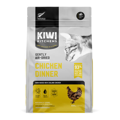 Kiwi Kitchens Gently Air-Dried Chicken Dinner Cat Food, 1.1-lb