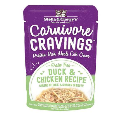 Stella & Chewy's Cat Carnivore Cravings, Duck & Chicken Recipe, 2.8-oz