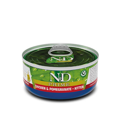 Farmina N&D Prime Chicken & Pomegranate Kitten Wet Food Cat Can, 2.5-oz