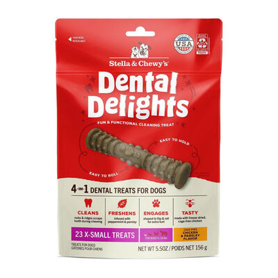 Stella & Chewy's Dental Delights Extra-Small Dog Dental Treats, 5.5-oz