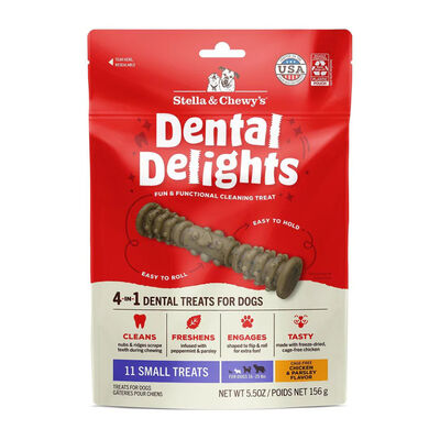 Stella & Chewy's Dental Delights Small Dog Dental Treats, 5.5-oz