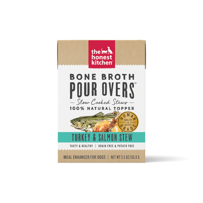 The Honest Kitchen Bone Broth POUR OVERS™ Turkey & Salmon Stew, 5.5-oz