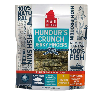 Hundur's Crunch Jerky Fingers, 3.5-oz
