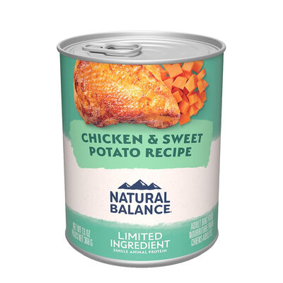 Natural Balance Limited Ingredient Chicken & Sweet Potato Recipe Dog Wet Can, 13-oz