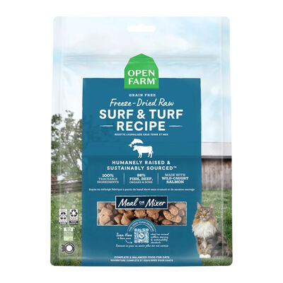 Open Farm Surf & Turf Freeze Dried Raw Cat Food, 3.5-oz