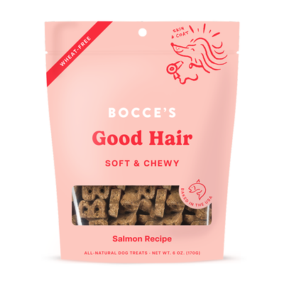 Bocce's Bakery Dailies Good Hair Soft & Chewy Dog Treats, 6-oz