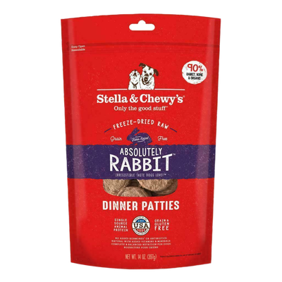 Stella & Chewy's Dog Freeze-Dried Raw, Absolutely Rabbit Dinner, 14-oz