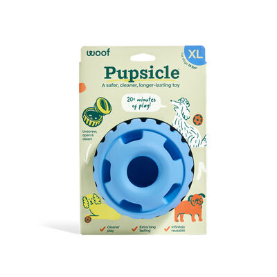 Woof Blue Pupsicle Long-Lasting Interactive Toy for Dogs, Extra Large