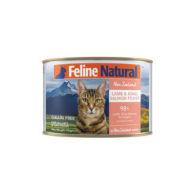 Feline Natural Lamb & King Salmon Feast Cat Can, 6-oz