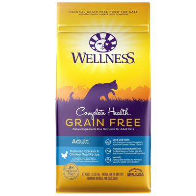 Wellness Complete Health Natural Grain Free Dry Cat Food, Chicken & Chicken Recipe
