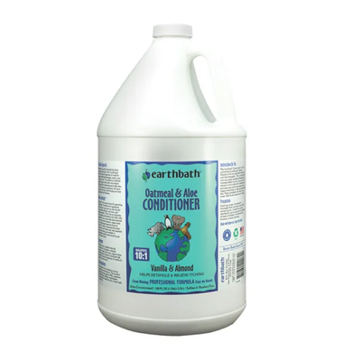 Earthbath Oatmeal & Aloe Dog & Cat Conditioner, Vanilla & Almond, 128 Fl.-oz