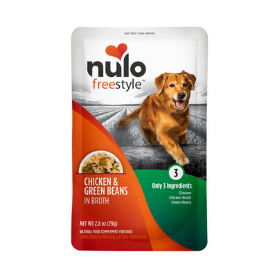 Nulo FreeStyle Dog Chicken & Green Beans in Broth Pouch, 2.8-oz