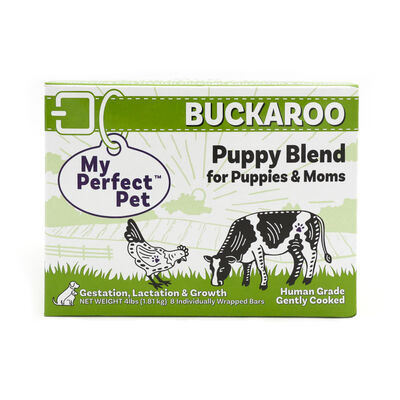 FROZEN My Perfect Pet Buckaroo Puppy Blend Gently Cooked Dog Food (8-pack), 4-lb