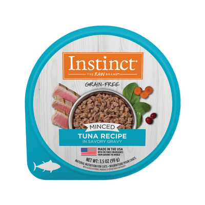 Instinct Grain-Free Minced Recipe With Real Tuna Wet Cat Food Cups