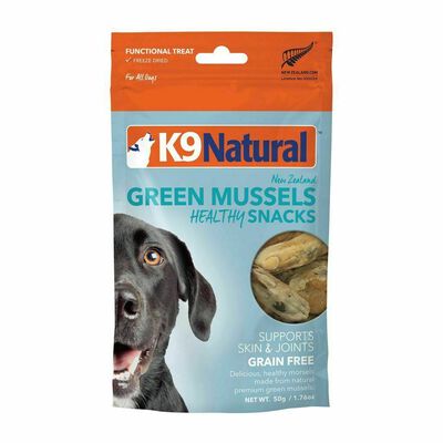K9 Natural Green Mussel Healthy Snacks Freeze Dried Dog Treat