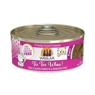 Weruva Classic Cat Pate, Tic Tac Whoa! With Tuna & Salmon, 5.5-oz Can