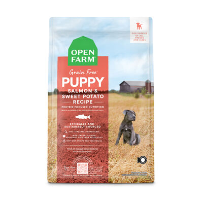 Open Farm Puppy Salmon & Sweet Potato Grain-Free Recipe, 4-lb