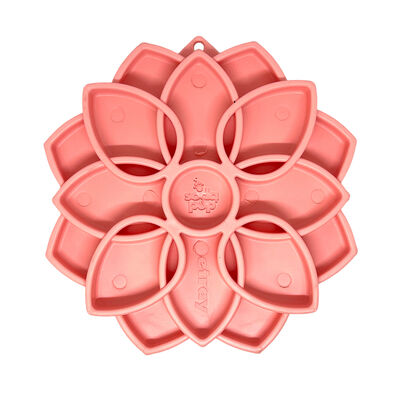 Soda Pup Mandala Softie Enrichment Slow Feeder with Suction Cups, Pink