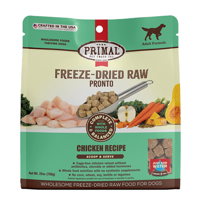 Primal Canine Freeze-Dried Raw Pronto Chicken Recipe, 25-oz