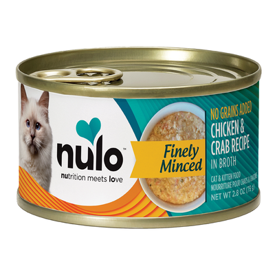 Nulo Finely Cat Minced Chicken & Crab Cans 2.8-oz