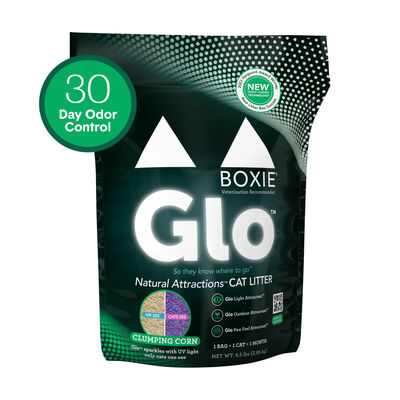 Boxie Glo Natural Attractions 30 Day Odor Control Clumping Corn Cat Litter, 6.5-lb