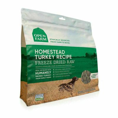 Open Farm Homestead Turkey Freeze Dried Raw Dog Food, 13.5-oz
