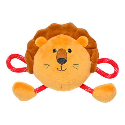 Patchwork Pet Leo the Lion Dog Toy, 8-in