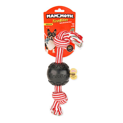 Mammoth Medium 2-Knot Rope w/ Treat Station Dog Toy, 12-in
