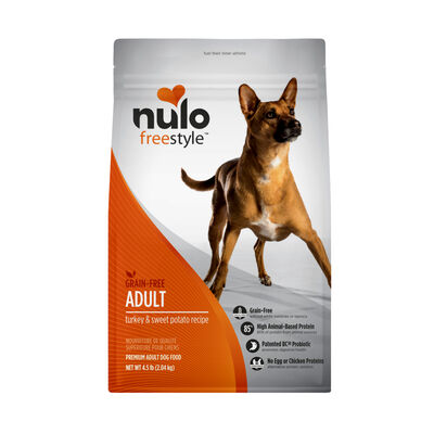 Nulo FreeStyle Adult Dog Grain-Free Turkey & Sweet Potato Bag, 4-lb