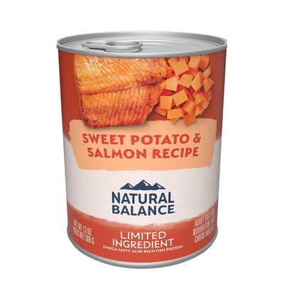 Natural Balance Limited Ingredient Sweet Potato & Salmon Recipe Dog Wet Can, 13-oz