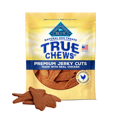 Blue Buffalo BLUE True Chews Premium Jerky Cuts with Real Chicken Natural Dog Treats, 12-oz