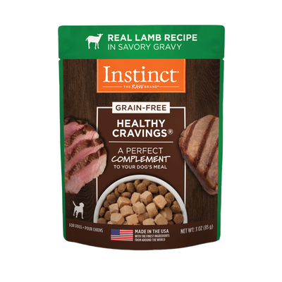 Instinct Healthy Cravings Grain-Free Real Lamb Recipe Wet Dog Food Topper